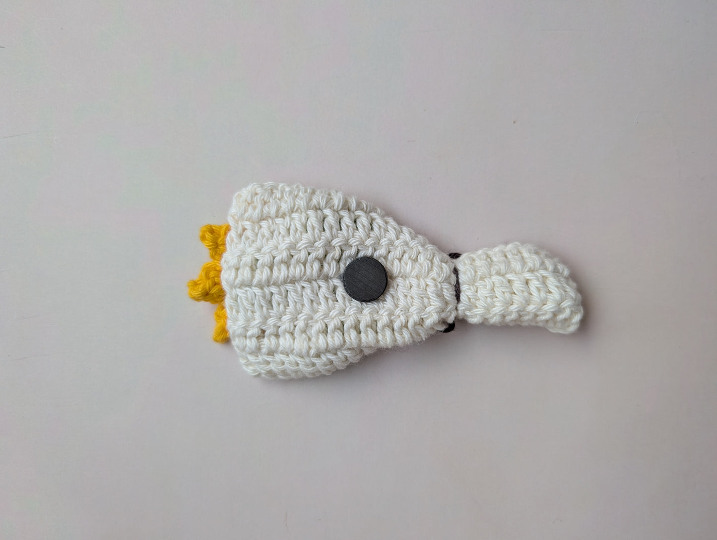 Handmade Crochet Sunflower Bouquet Fridge Magnet – Mini Floral Magnet