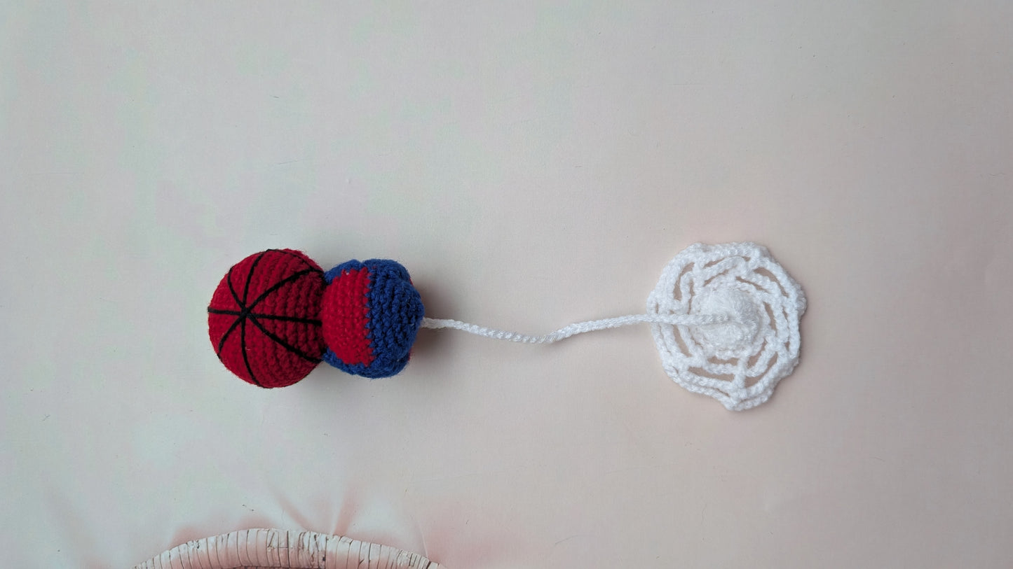 Handknitted Crochet Spider-Man Hanging | Handmade Superhero Wall Decor