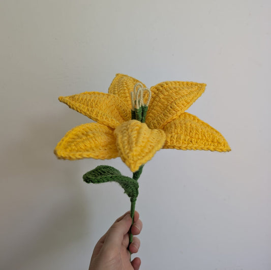 Handcrafted Crochet Lily Flower | 11.5 Inches