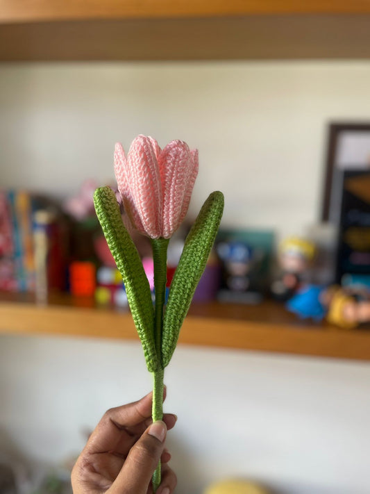 Hand-crafted Crochet Open Tulip