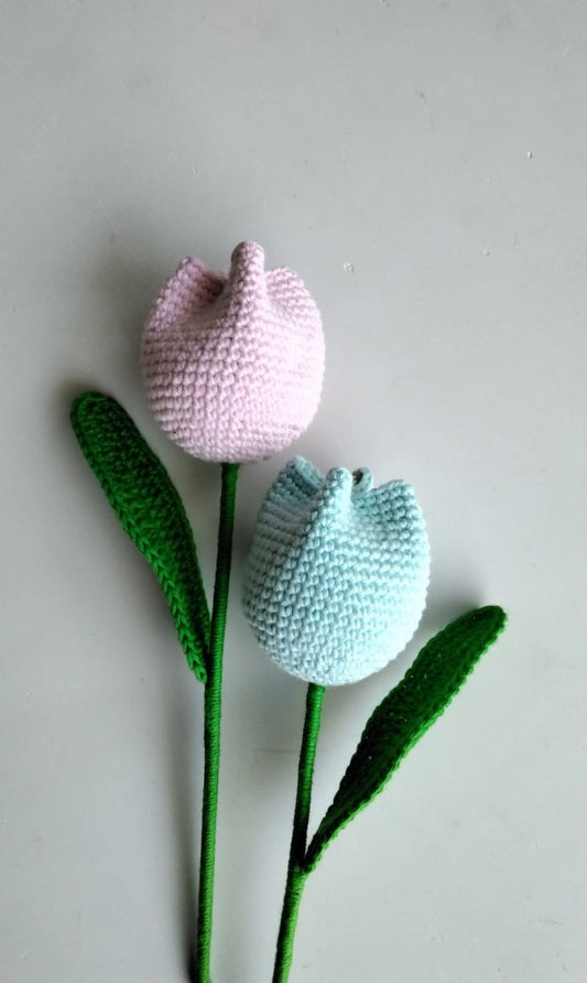 Hand-crafted Closed Crochet Tulip